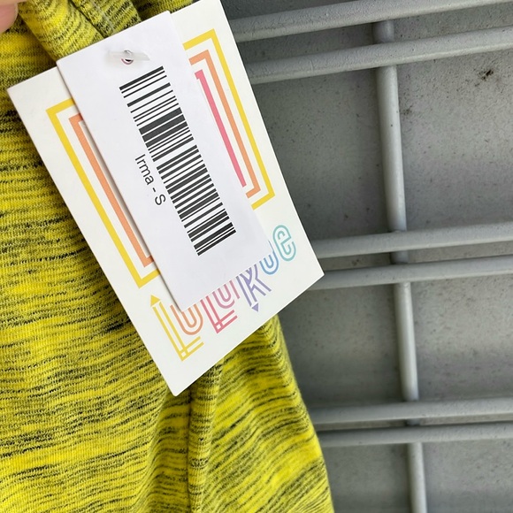 LulaRoe Yellow Microstriped Irma Tunic Top-0920 - Picture 4 of 10